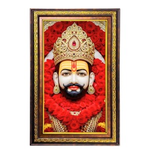 KhatuShyam Baba Digital Golden Balck Color Photo Frame | Hindu Religious Wall Decor | 10x16 Inches - Inspirational Wall Art For Office, Home Decor - Ideal Spiritual Gift (F16475) KhatuShyam Baba Digital Golden Balck Color Photo Frame | Hindu Religious Wall Decor | 10x16 Inches - Inspirational Wall Art For Office, Home Decor - Ideal Spiritual Gift (F16475)