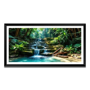 Nature Landscape Floating Frame Scenery Digital Print - (I5638) - 24x36 inch Modern Nature Wall Art for Living Room, Bedroom, Office, Hotels, Drawing Room Nature Landscape Floating Frame Scenery Digital Print - (I5638) - 24x36 inch Modern Nature Wall Art for Living Room, Bedroom, Office, Hotels, Drawing Room
