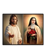 Jesus Christ-St. Therese Of Lisieux Laminated Photo - 7x9 Inches, Divine Blessings For Home & Office And Temple Decoration (F16407)