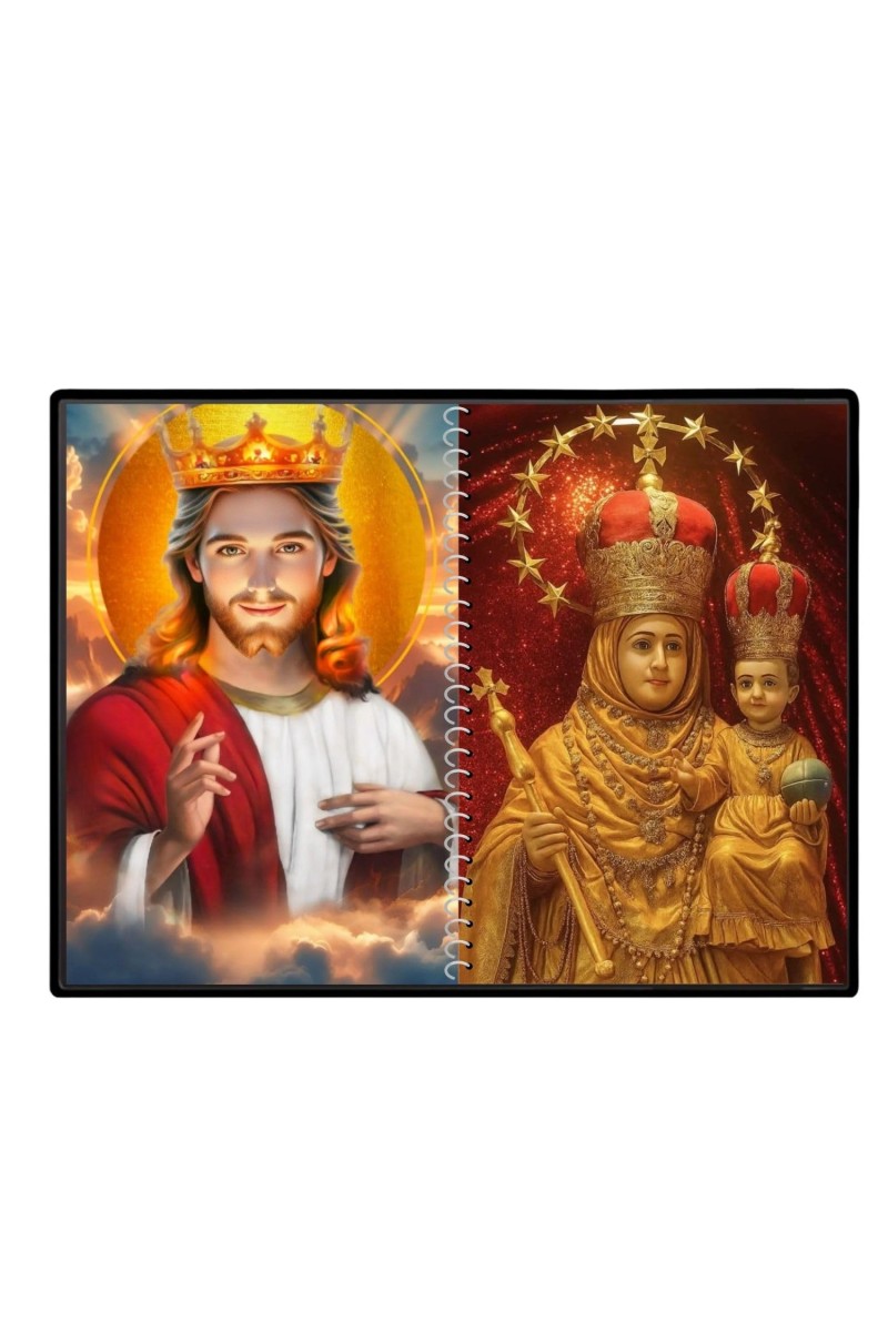 Jesus Christ-Our Lady Of Good Health Laminated Photo - 7x9 Inches, Divine Blessings For Home & Office And Temple Decoration (F16355)