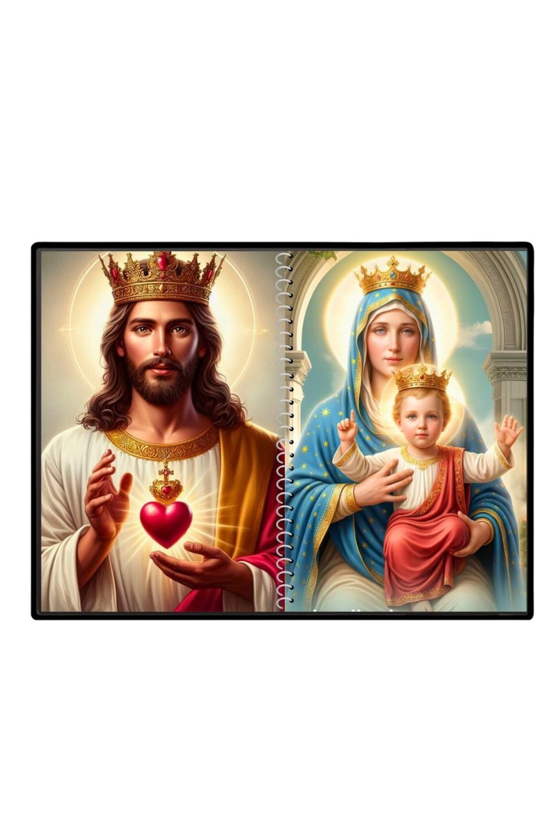 Jesus Lady Of FatimaLaminated Photo - 9x11 Inches, Divine Blessings For Home & Office And Temple Decoration (F16231)