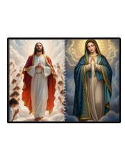Jesus Christ - Our Lady Of Grace Laminated Photo - 5x7 Inches, Divine Blessings For Home & Office And Temple Decoration (F16427)