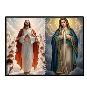 Jesus Christ-Our Lady Of Grace Laminated Photo - 7x9 Inches, Divine Blessings For Home & Office And Temple Decoration (F16427) Jesus Christ-Our Lady Of Grace Laminated Photo - 7x9 Inches, Divine Blessings For Home & Office And Temple Decoration (F16427)