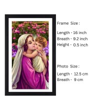 Mother Mary and Baby Jesus Colored Photograph |Divine Art | Perfect for Religious Decoration