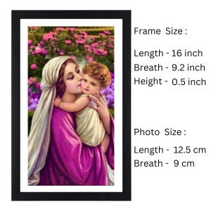 Mother Mary and Baby Jesus Colored Photograph |Divine Art | Perfect for Religious Decoration Mother Mary and Baby Jesus Colored Photograph |Divine Art | Perfect for Religious Decoration