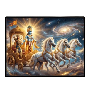 Lord Krishna Laminated Photo - 7x9 Inches, Divine Blessings For Home & Office And Temple Decoration (F16073) Lord Krishna Laminated Photo - 7x9 Inches, Divine Blessings For Home & Office And Temple Decoration (F16073)