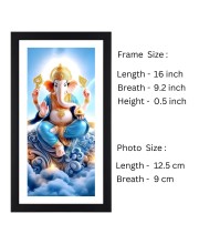 Lord Ganesh Colored Photograph |Vibrant Wall Art|Devotional wall art |Ideal for Home or Office Decor or Puja room