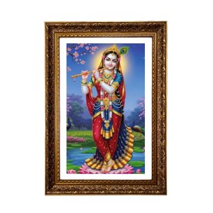 Ashtami Radha Rani Big Photo Frame - 20x28 Inches For Home,Temple & Office Decoration (F11196)
