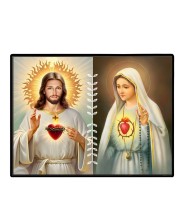 Jesus Virgin Mary Laminated Photo - 7x9 Inches, Divine Blessings For Home & Office And Temple Decoration (F16223)