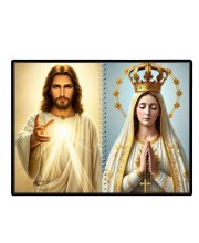 Esus Christ - Blessed Virgin Mary Laminated Photo - 5x7 Inches, Divine Blessings For Home & Office And Temple Decoration (F16433)