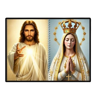 Esus Christ-Blessed Virgin Mary Laminated Photo - 7x9 Inches, Divine Blessings For Home & Office And Temple Decoration (F16433) Esus Christ-Blessed Virgin Mary Laminated Photo - 7x9 Inches, Divine Blessings For Home & Office And Temple Decoration (F16433)