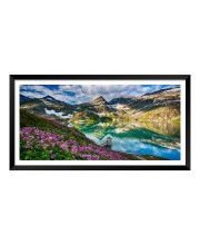 Nature Landscape Floating Frame Scenery Digital Print - (I5897) - 12x24 inch Modern Nature Wall Art for Living Room, Bedroom, Office, Hotels, Drawing Room