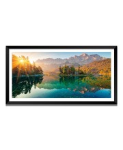 Nature Landscape Floating Frame Scenery Digital Print - (I5873) - 12x24 inch Modern Nature Wall Art for Living Room, Bedroom, Office, Hotels, Drawing Room