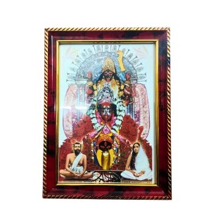 Maa Kali Religious Photo Frame with Sri Ramakrishna & Sarada Devi | Hindu Goddess Kali Wall Photo Frame for Home, Office, Puja & Mandir Decor Maa Kali Religious Photo Frame with Sri Ramakrishna & Sarada Devi | Hindu Goddess Kali Wall Photo Frame for Home, Office, Puja & Mandir Decor