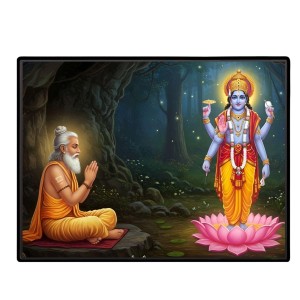 Lord Vishnu Laminated Photo - 5x7 Inches, Divine Blessings For Home & Office And Temple Decoration (F16060) Lord Vishnu Laminated Photo - 5x7 Inches, Divine Blessings For Home & Office And Temple Decoration (F16060)