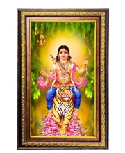 Lord Murugan Digital Golden Balck Color Photo Frame | Hindu Religious Wall Decor | 10x16 Inches - Inspirational Wall Art For Office, Home Decor - Ideal Spiritual Gift (F16727)