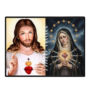 Jesus And Immaculate Heart Of Mary Laminated Photo - 9x11 Inches, Divine Blessings For Home & Office And Temple Decoration (F16182) Jesus And Immaculate Heart Of Mary Laminated Photo - 9x11 Inches, Divine Blessings For Home & Office And Temple Decoration (F16182)
