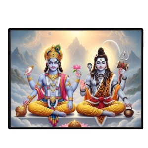 Lord Vishnu Shankar Laminated Photo - 5x7 Inches, Divine Blessings For Home & Office And Temple Decoration (F16059) Lord Vishnu Shankar Laminated Photo - 5x7 Inches, Divine Blessings For Home & Office And Temple Decoration (F16059)