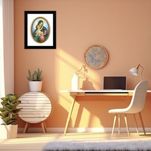 Mother Mary and Baby Jesus Colored Photograph |Divine Wall Art |Devotional wall art Mother Mary and Baby Jesus Colored Photograph |Divine Wall Art |Devotional wall art