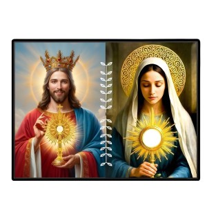 Jesus Christ-Our Lady Of Sorrows Laminated Photo - 7x9 Inches, Divine Blessings For Home & Office And Temple Decoration (F16295) Jesus Christ-Our Lady Of Sorrows Laminated Photo - 7x9 Inches, Divine Blessings For Home & Office And Temple Decoration (F16295)
