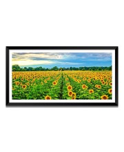 Nature Landscape Floating Frame Scenery Digital Print - (I5803) - 12x24 inch Modern Nature Wall Art for Living Room, Bedroom, Office, Hotels, Drawing Room