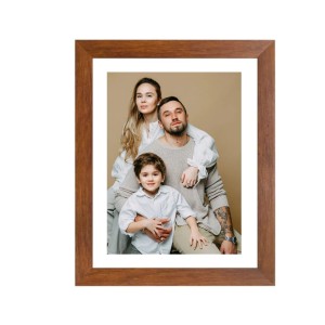 Colored Family Photo of Father, Mother, and Son |Family Portrait Wall Art| Perfect for Home Decor & Family Keepsake