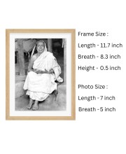 Maa Sarada Black and White Photo | Sacred Hindu Spiritual Wall Art for Home & Temple |Divine Wall Art for Meditation and Worship |Perfect for Spiritual Home Decoration|Ideal for Pooja Rooms & Rel