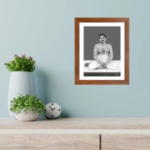 Sri Sri Anukul Chandra Thakur Black and white Photo |Divine Spiritual Wall Art for Home & Worship|deal for Meditation, Home, or Temple |Spiritual Wall Hanging for Pooja Rooms & Gifts