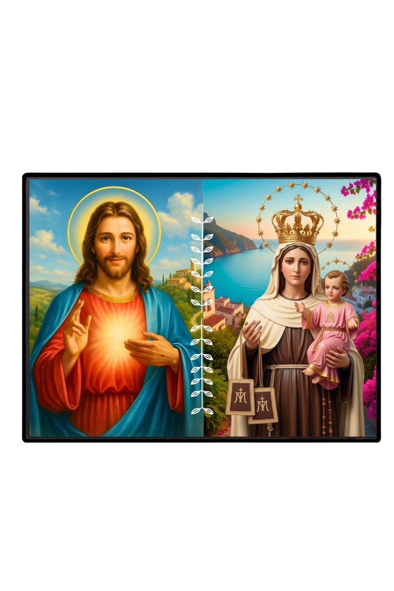 Jesus Lady Of FatimaLaminated Photo - 9x11 Inches, Divine Blessings For Home & Office And Temple Decoration (F16226)