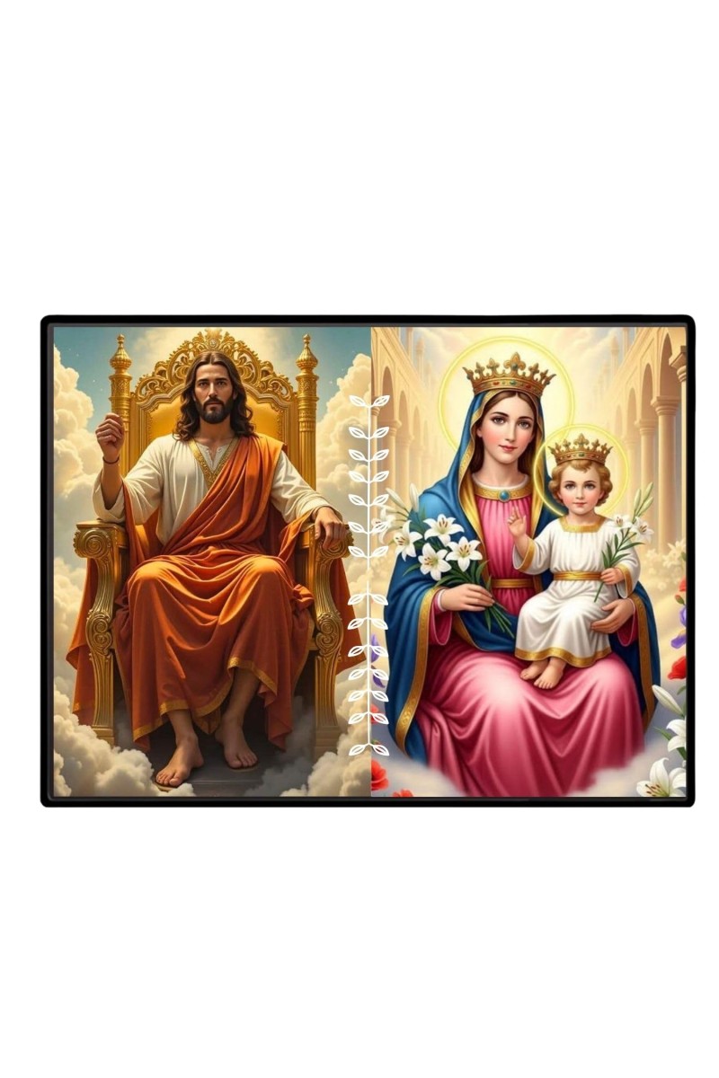 Jesus Lady Of FatimaLaminated Photo - 13x15 Inches, Divine Blessings For Home & Office And Temple Decoration (F16216)