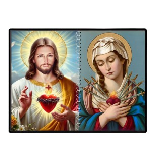 Jesus Christ-Our Lady Of Sorrows Laminated Photo - 7x9 Inches, Divine Blessings For Home & Office And Temple Decoration (F16344) Jesus Christ-Our Lady Of Sorrows Laminated Photo - 7x9 Inches, Divine Blessings For Home & Office And Temple Decoration (F16344)