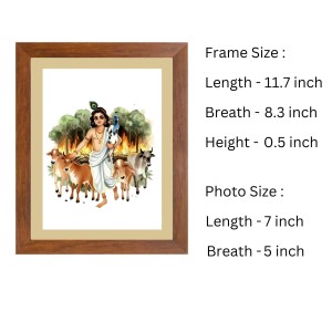 Krishna with Herd of Cows |Beautiful Handcrafted Spiritual Art Print |Divine HomeDecoration |Ideal for Puja Room and Religious Altars Krishna with Herd of Cows |Beautiful Handcrafted Spiritual Art Print |Divine HomeDecoration |Ideal for Puja Room and Religious Altars