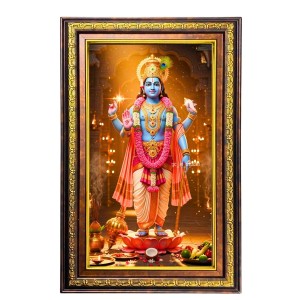 Lord Vishnu Digital Golden Balck Color Photo Frame | Hindu Religious Wall Decor | 18x24 Inches - Inspirational Wall Art For Office, Home Decor - Ideal Spiritual Gift (F16806) Lord Vishnu Digital Golden Balck Color Photo Frame | Hindu Religious Wall Decor | 18x24 Inches - Inspirational Wall Art For Office, Home Decor - Ideal Spiritual Gift (F16806)