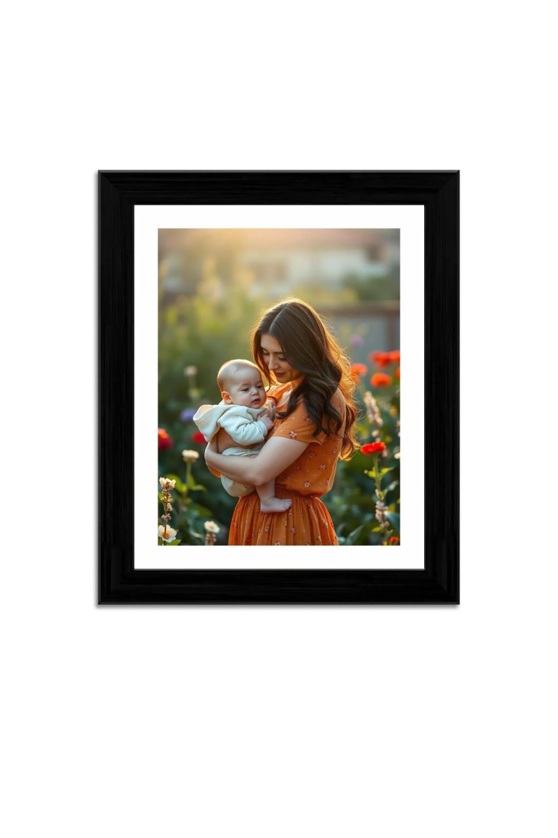 Mother and Child Colored Photograph |Heartwarming Wall Art | Perfect for Home or NurseryDecoration
