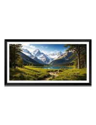 Nature Landscape Floating Frame Scenery Digital Print - (I5836) - 24x36 inch Modern Nature Wall Art for Living Room, Bedroom, Office, Hotels, Drawing Room