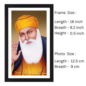 Guru Nanak Dev Ji Colored Photo | Divine Sikh Wall Art| Devotional art Guru Nanak Dev Ji Colored Photo | Divine Sikh Wall Art| Devotional art