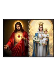 Jesus Christ - Mother Mary Laminated Photo - 5x7 Inches, Divine Blessings For Home & Office And Temple Decoration (F16410)