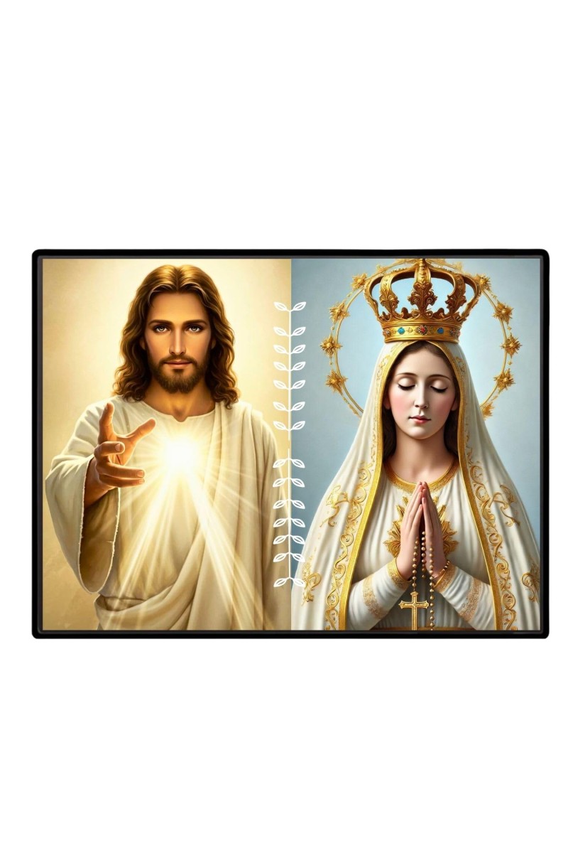 Jesus Christ-Immaculate Conception Laminated Photo - 7x9 Inches, Divine Blessings For Home & Office And Temple Decoration (F16278)