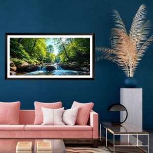 Nature Landscape Floating Frame Scenery Digital Print - (I5640) - 18x36 inch Modern Nature Wall Art for Living Room, Bedroom, Office, Hotels, Drawing Room Nature Landscape Floating Frame Scenery Digital Print - (I5640) - 18x36 inch Modern Nature Wall Art for Living Room, Bedroom, Office, Hotels, Drawing Room