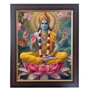 Hitech Sales Shri Bishnu Dev Photo Frame for Pooja Room, Temple Decor, Home Decoration and Gift (Wall and Tabletop, Rectangular, Polystyrene Frame, Printed Photo, 24 x 29 cm, Black) Hitech Sales Shri Bishnu Dev Photo Frame for Pooja Room, Temple Decor, Home Decoration and Gift (Wall and Tabletop, Rectangular, Polystyrene Frame, Printed Photo, 24 x 29 cm, Black)