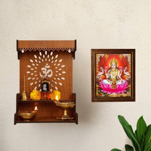Hitech Sales Mata Lakshmi Devi Photo Frame for Pooja Room, Temple Decor, Home Decoration and Gift (Wall and Tabletop, Rectangular, Printed Photo, 12 x 14 inches Frame, Brown) Hitech Sales Mata Lakshmi Devi Photo Frame for Pooja Room, Temple Decor, Home Decoration and Gift (Wall and Tabletop, Rectangular, Printed Photo, 12 x 14 inches Frame, Brown)