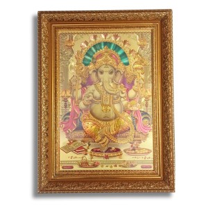 Hi Tech Sales Lord Ganesha Golden Framed Divine Wall Art for Home and Office Décor Spiritual Gift Item (Pack of 1) Hi Tech Sales Lord Ganesha Golden Framed Divine Wall Art for Home and Office Décor Spiritual Gift Item (Pack of 1)