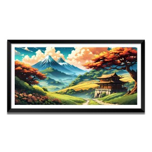 Nature Landscape Floating Frame Scenery Digital Print - (I5597) - 18x36 inch Modern Nature Wall Art for Living Room, Bedroom, Office, Hotels, Drawing Room Nature Landscape Floating Frame Scenery Digital Print - (I5597) - 18x36 inch Modern Nature Wall Art for Living Room, Bedroom, Office, Hotels, Drawing Room