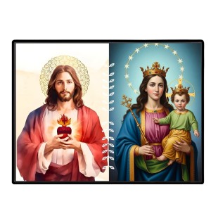 Jesus Christ-Mother Mary Laminated Photo - 7x9 Inches, Divine Blessings For Home & Office And Temple Decoration (F16256) Jesus Christ-Mother Mary Laminated Photo - 7x9 Inches, Divine Blessings For Home & Office And Temple Decoration (F16256)