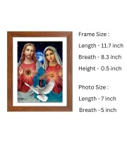Generic Sacred Jesus and Mother Mary Colored Photo | Christian Wall Art for Home, Church, or Prayer Room | Perfect Religious Decoration or Spiritual Gift