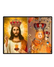 Jesus Christ-Our Lady Of Good Health Laminated Photo - 7x9 Inches, Divine Blessings For Home & Office And Temple Decoration (F16357)