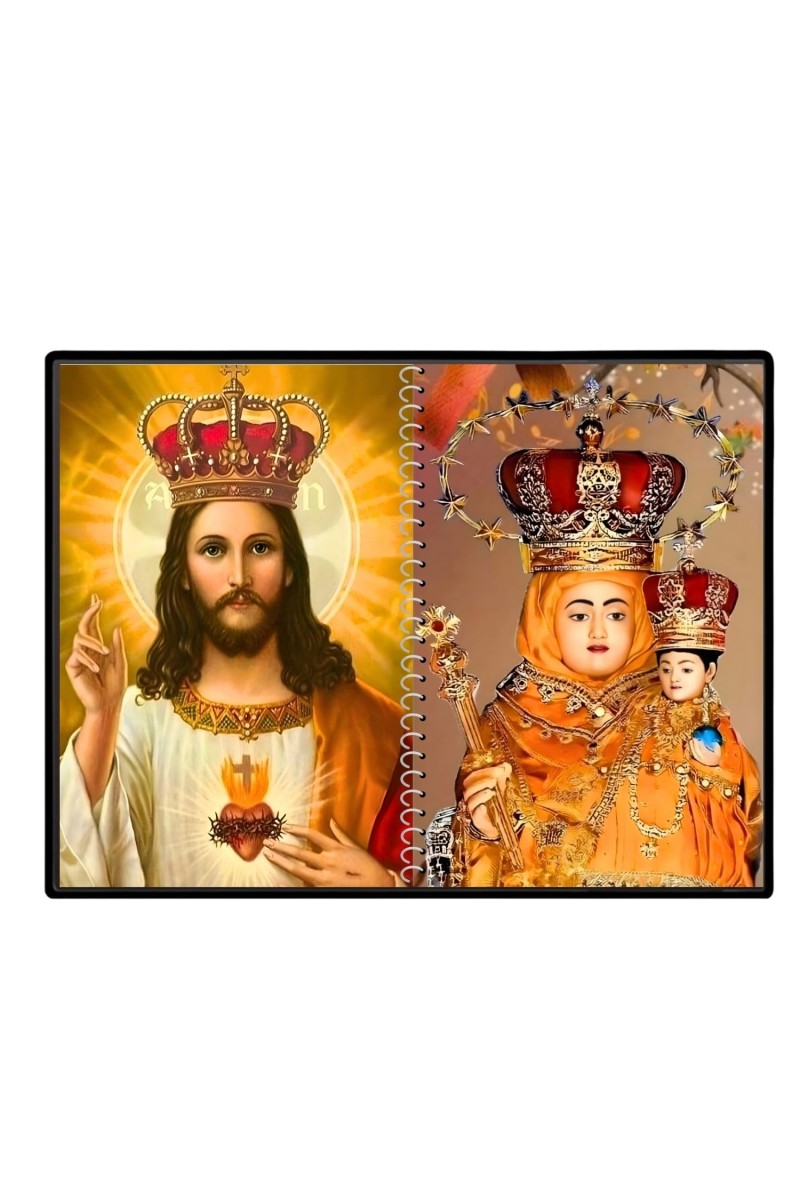 Jesus Christ-Our Lady Of Good Health Laminated Photo - 7x9 Inches, Divine Blessings For Home & Office And Temple Decoration (F16357)