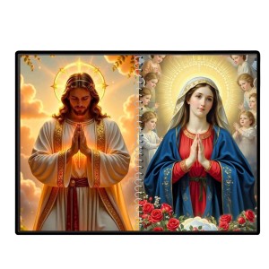 Jesus Christ-Our Lady Of Grace Laminated Photo - 7x9 Inches, Divine Blessings For Home & Office And Temple Decoration (F16420) Jesus Christ-Our Lady Of Grace Laminated Photo - 7x9 Inches, Divine Blessings For Home & Office And Temple Decoration (F16420)
