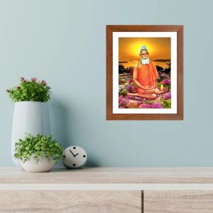 Sri Sri Lokenath Baba colored Photos in One Frame | Spiritual Devotional Wall Art | Photos for puja room, wall and table top