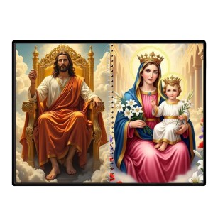 Jesus Christ-Our Lady Of Velankanni Laminated Photo - 7x9 Inches, Divine Blessings For Home & Office And Temple Decoration (F16371) Jesus Christ-Our Lady Of Velankanni Laminated Photo - 7x9 Inches, Divine Blessings For Home & Office And Temple Decoration (F16371)